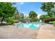Outdoor swimming pool surrounded by lush landscaping, perfect for relaxation and recreation at , Atlanta, GA 30313