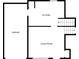Floorplan of floor 2 featuring the kitchen, garage, and living room at 1539 Pine Glen Cir, Decatur, GA 30035