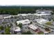 Aerial view showcasing a commercial district with diverse retail and dining options at 1949 Townsend Ne Ct # 22, Atlanta, GA 30329