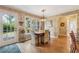 Cozy breakfast area with natural light, hardwood floors, and views of the outdoors at 11880 Wexford Club Dr, Roswell, GA 30075