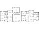 Two floor plans illustrating both first and second stories including kitchen, bedrooms, and living spaces at 11880 Wexford Club Dr, Roswell, GA 30075