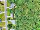 Aerial view shows lush trees behind the houses lining the street at 2314 Robin Dr, Loganville, GA 30052