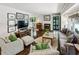 Cozy living room with hardwood floors, fireplace, and comfortable seating at 111 Terrace Ne Dr, Atlanta, GA 30305