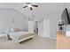 Spacious bedroom offers natural light, ceiling fan, and plenty of closet space at 154 Stephens Mill Dr, Dallas, GA 30157