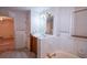 Bathroom with white tiled walls, a shower, a tub, and a vanity at 3223 Heritage Way, Buford, GA 30519