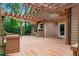 Wooden deck with pergola offering a covered outdoor space with views of the lush backyard at 1548 Valley Reserve Court, Kennesaw, GA 30152