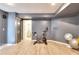 Home gym featuring an exercise bike at 3145 Sweet Basil Ln, Loganville, GA 30052