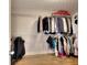 Bright walk-in closet with ample shelving space, providing convenient storage for all your clothing and accessories at 3145 Sweet Basil Ln, Loganville, GA 30052