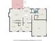 Main floor plan outlining dimensions of all rooms at 5821 Saint Miles Drive Dr, Buford, GA 30518