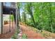 View of backyard with sloped ground and fence at 2220 Cape Courage Way, Suwanee, GA 30024