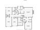 Upstairs floor plan of the house with bathrooms and closets at 2220 Cape Courage Way, Suwanee, GA 30024