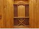 Custom wood wine storage shelves and wooden background at 4853 Stonehall Pl, Atlanta, GA 30339