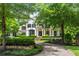 Elegant two-story home with manicured greenery and a circular driveway at 980 Fenimore Cir, Atlanta, GA 30350