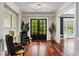 A bright foyer with hardwood floors leads to the rest of the home, offering a welcoming entrance at 980 Fenimore Cir, Atlanta, GA 30350