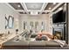 Spacious living room with a fireplace, hardwood floors, and a modern lighting fixture at 980 Fenimore Cir, Atlanta, GA 30350