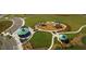Aerial shot showcasing a community playground, offering a safe and fun space for children to play at 1008 Post Horn Run, Lawrenceville, GA 30045