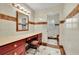 Tiled bathroom with vanity, accent lighting, and a separate shower and toilet area at 3244 Beechwood Se Dr, Marietta, GA 30067