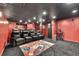 Home theater with recliner seating and large screen for immersive viewing experience at 3244 Beechwood Se Dr, Marietta, GA 30067
