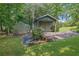 Backyard with storage shed and greenhouse at 3244 Beechwood Se Dr, Marietta, GA 30067