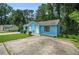 Charming light blue duplex with well-maintained lawn and concrete driveway at 2480 Washington Street Ext # 2482, Austell, GA 30106