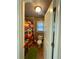 Bright bathroom with a colorful shower curtain and tiled walls at 1517 Gilstrap Nw Ln, Atlanta, GA 30318