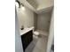 Bright bathroom features a stylish vanity, toilet, and a glass-enclosed shower at 1713 Cagle Ct, Lawrenceville, GA 30045