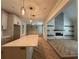 Modern kitchen featuring a center island, sleek countertops, and stainless steel appliances at 1713 Cagle Ct, Lawrenceville, GA 30045