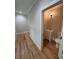 Conveniently-located powder room with vanity and toilet adds value to the home at 1713 Cagle Ct, Lawrenceville, GA 30045