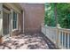 Charming deck adjacent to home, featuring wooden planks, white railings, and ample outdoor space at 2010 Riverside Rd, Roswell, GA 30076