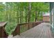 Expansive deck offers peaceful views of the surrounding trees and greenery at 4772 Ridgewood Nw Ct, Acworth, GA 30102