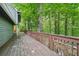 Spacious deck with wooded views is perfect for outdoor entertaining and relaxation at 4772 Ridgewood Nw Ct, Acworth, GA 30102