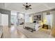 Spacious main bedroom offers tray ceilings, a fireplace, an ensuite bathroom, and large windows with great light at 2112 Murren Se Dr, Smyrna, GA 30080