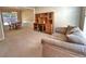 A view of the open floor plan featuring a home office area and dining room at 125 Redsage Rdg, Atlanta, GA 30349