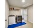 Functional laundry room with modern washer and dryer, with door leading outside at 1835 Henley Way, Alpharetta, GA 30009