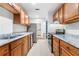 Eat-in kitchen with updated stainless steel appliances and granite countertops at 3575 Oakvale Rd # 301, Decatur, GA 30034