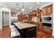 Gourmet kitchen featuring stainless appliances, a large island, and abundant cabinet space at 4105 Cougar Ne Pt, Marietta, GA 30066