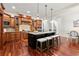 Spacious kitchen with custom cabinetry, large island, and stainless steel appliances at 4105 Cougar Ne Pt, Marietta, GA 30066
