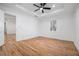 Bright bedroom features hardwood floors, large window and connects to the rest of the home at 904 Fairburn Nw Pl, Atlanta, GA 30331