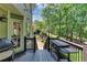Deck with a grill and stairs leading to the landscaped backyard at 3535 Fairgreen Ct, Douglasville, GA 30135