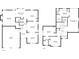 Detailed floor plan showcasing the layout of the home's two floors, including room dimensions and features at 3535 Fairgreen Ct, Douglasville, GA 30135