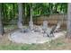 Cozy backyard firepit area with seating, perfect for relaxing and enjoying outdoor evenings in a serene setting at 1418 Winborn Nw Cir, Kennesaw, GA 30152