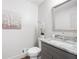 Well-lit bathroom features a modern sink, vanity, and contemporary finishes at 3702 Running Fox Dr, Marietta, GA 30062