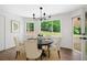 Bright dining room with backyard views offers an ideal space for Gathering gatherings at 3702 Running Fox Dr, Marietta, GA 30062