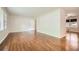 Large living room with hardwood flooring offering versatile space for various layout options and design preferences at 739 Pinehill Se Dr, Smyrna, GA 30080