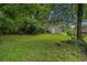 Backyard with a walk-out and mature trees at 2083 Green Forrest Dr, Decatur, GA 30032