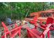 Cozy backyard with a stone fire pit and seating, creating a relaxing and inviting outdoor space for gatherings at 2412 Boulder Se Rd, Atlanta, GA 30316