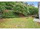 Backyard with a green lawn and a basketball hoop at 4360 Canterbury Walk Dr, Duluth, GA 30097