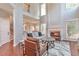 Spacious living room featuring fireplace, tall ceilings and hardwood floors at 4360 Canterbury Walk Dr, Duluth, GA 30097