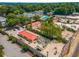 Aerial view shows community pool and lush landscaping at 820 Dekalb Ne Ave # 2, Atlanta, GA 30307