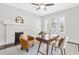 Bright office space with natural light, fireplace, and hardwood floors at 588 Angier Ne Ave, Atlanta, GA 30308